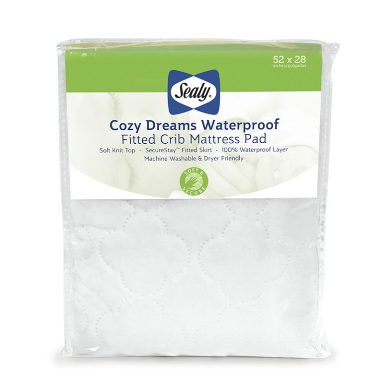 Image result for sealy cozy dreams waterproof fitted crib & toddler mattress pad