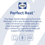 Sealy Perfect Rest Crib and Toddler Mattress - White