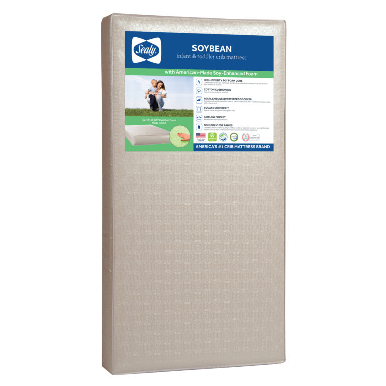 Sealy Soybean Foam-Core Crib and Toddler Mattress