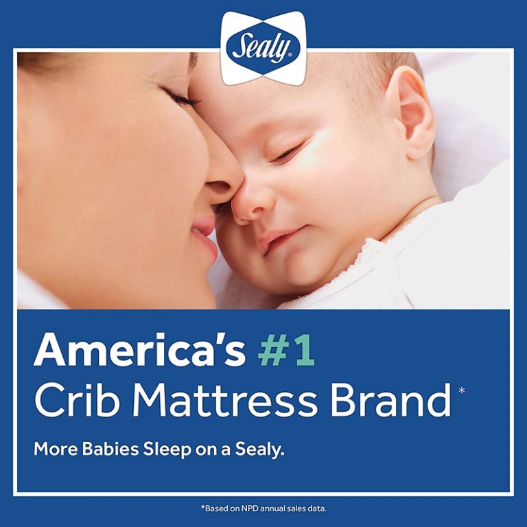 Sealy Butterfly Posture Support| Newborn Crib Mattress | Sealy