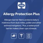 thumbnail image 2 of Sealy Allergy Protection Plus Crib Mattress Pad - Waterproof & Hypoallergenic Baby Mattress Cover 2 of 9