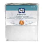 Sealy Waterproof Fitted Crib Mattress Pad, 2 Pack_ed008-qwx