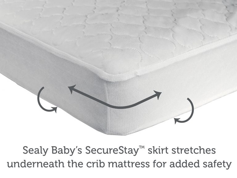 sealy crib mattress protector organic