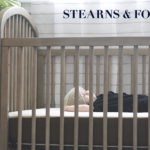 baby sleeping in the crib on the Stearns & Foster Baby Dynasty Sunrise Crib Mattress