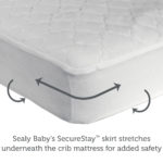 Sealy Antimicrobial Waterproof Toddler and Crib Mattress Pad - Quilted Antimicrobial Clover
