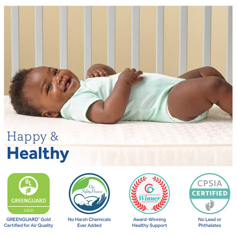 Sealy Butterfly 2-Stage Antibacterial | Crib Mattress | Sealy Baby
