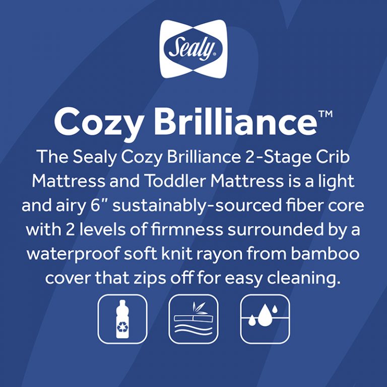 Sealy Cozy Brilliance, Breathable Crib Mattress