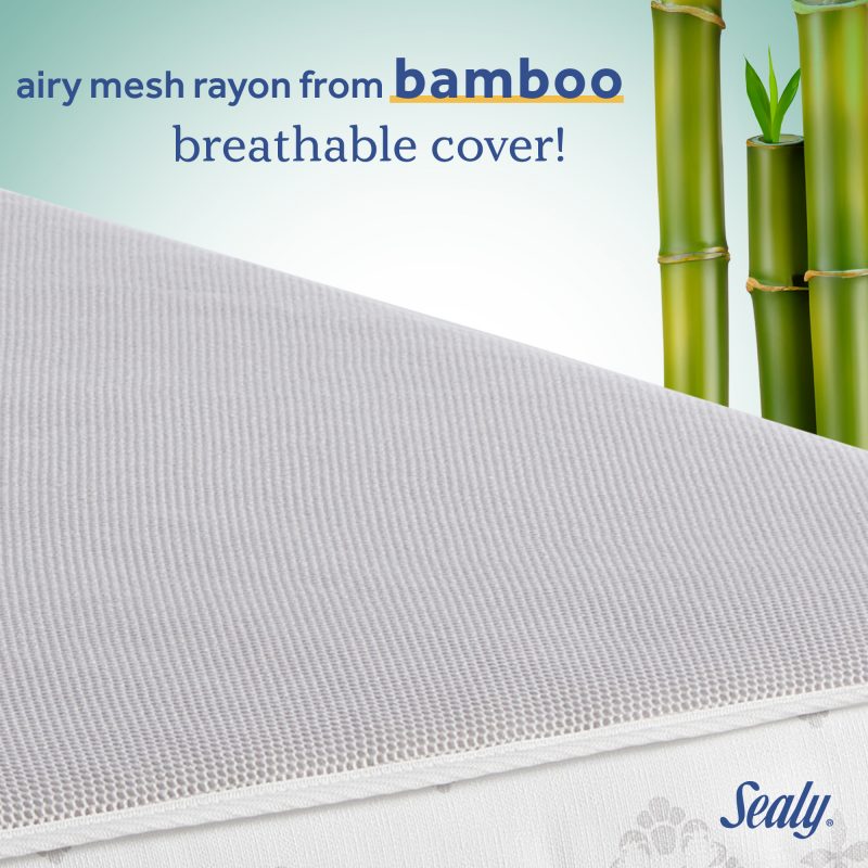 Sealy Airy Night Diamond Breathable Crib Mattress | Sealy Baby